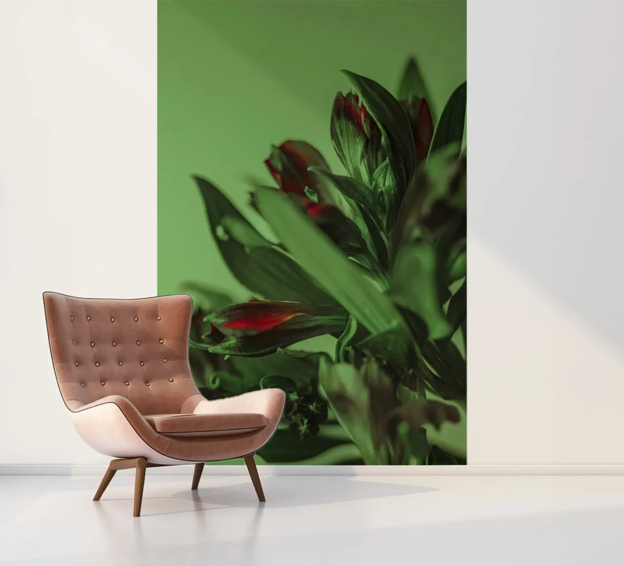 fleurs feuilles papier peint photo de Earthly Visions