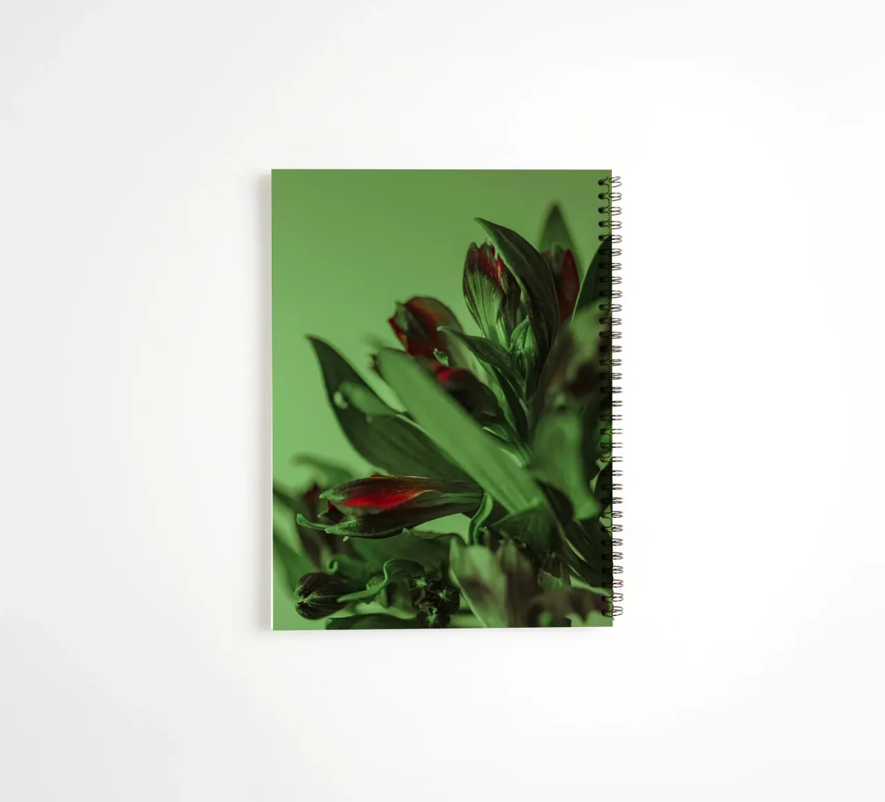 flowers leaves spiral notebook by Earthly Visions