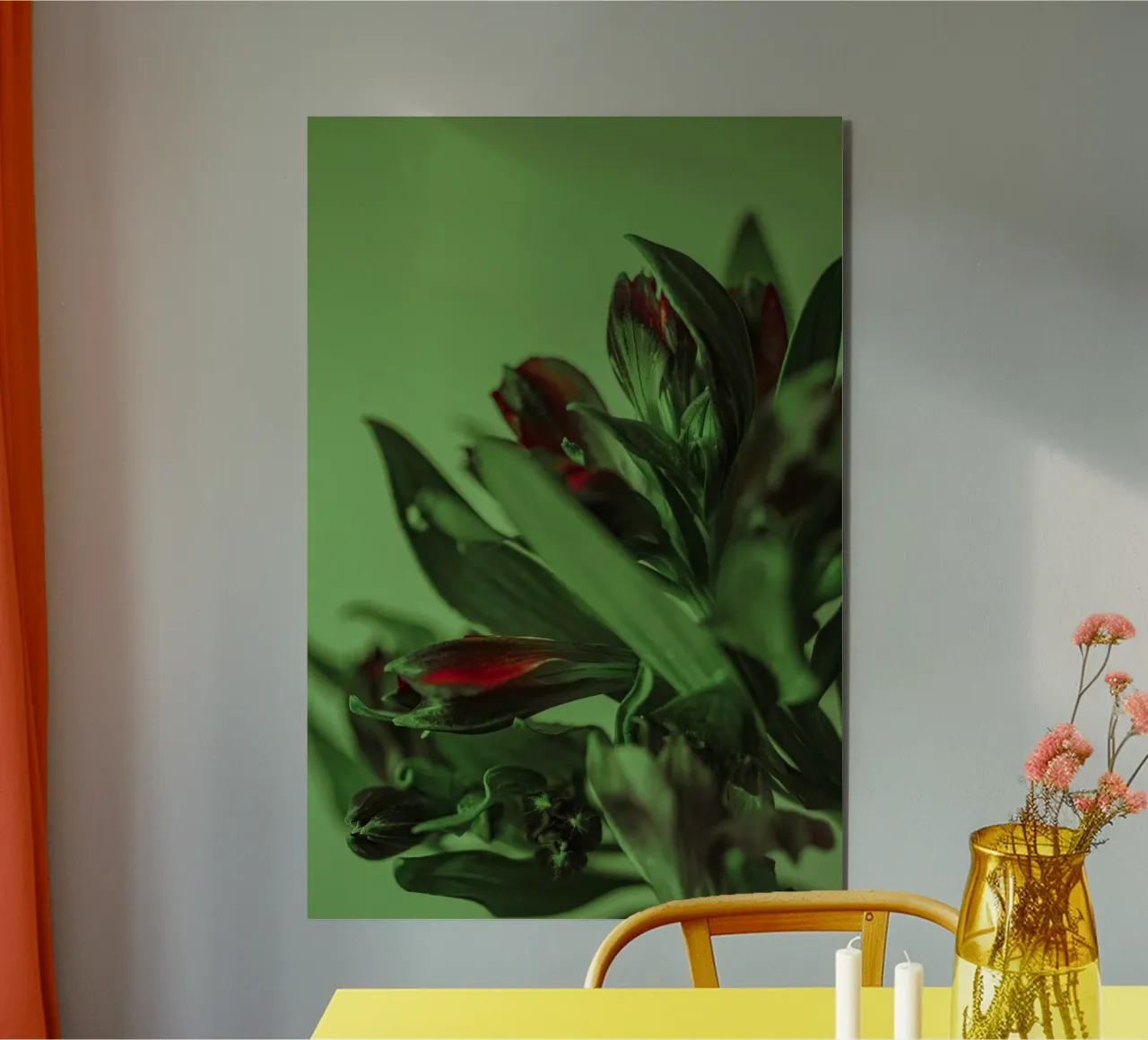 fiori foglie alluminio dibond da Earthly Visions