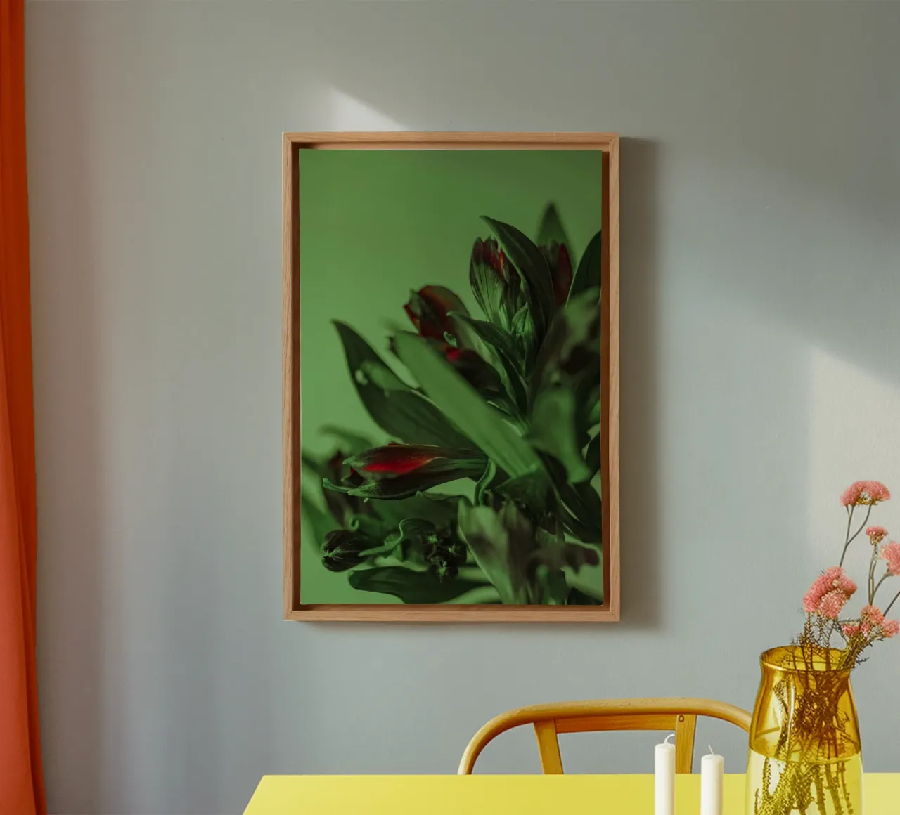 flowers leaves canvas by Earthly Visions