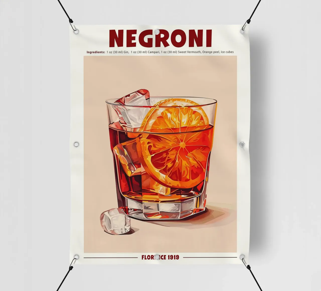 Negroni Florence 1919 pvc cover by Neeraprint