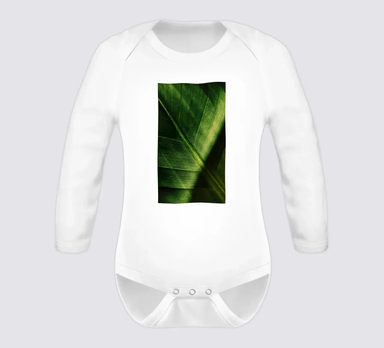 pianta fogliare body neonato maniche lunghe da Earthly Visions