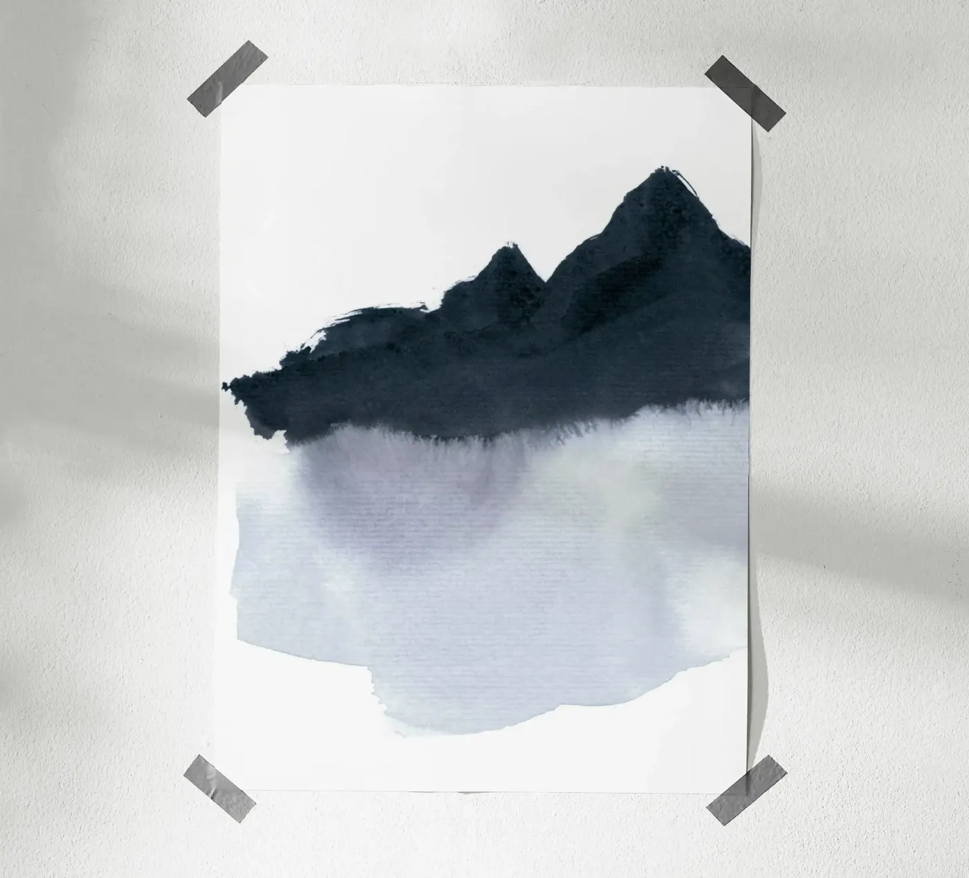 Mountainscape Minimal poster da IRIS LEHNHARDT FINE ART