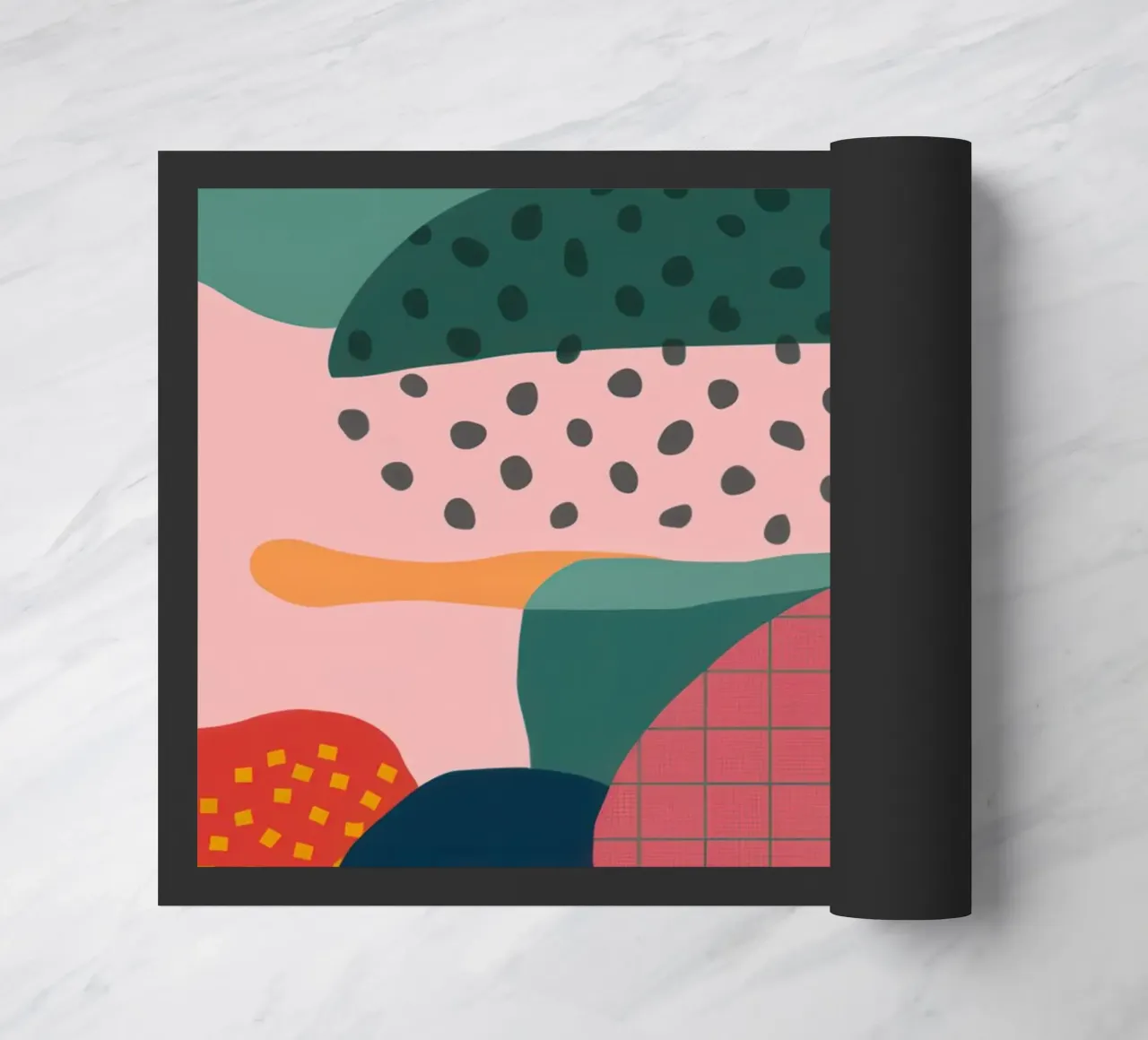 Pastel Shape Composition doormat by Bring Haven