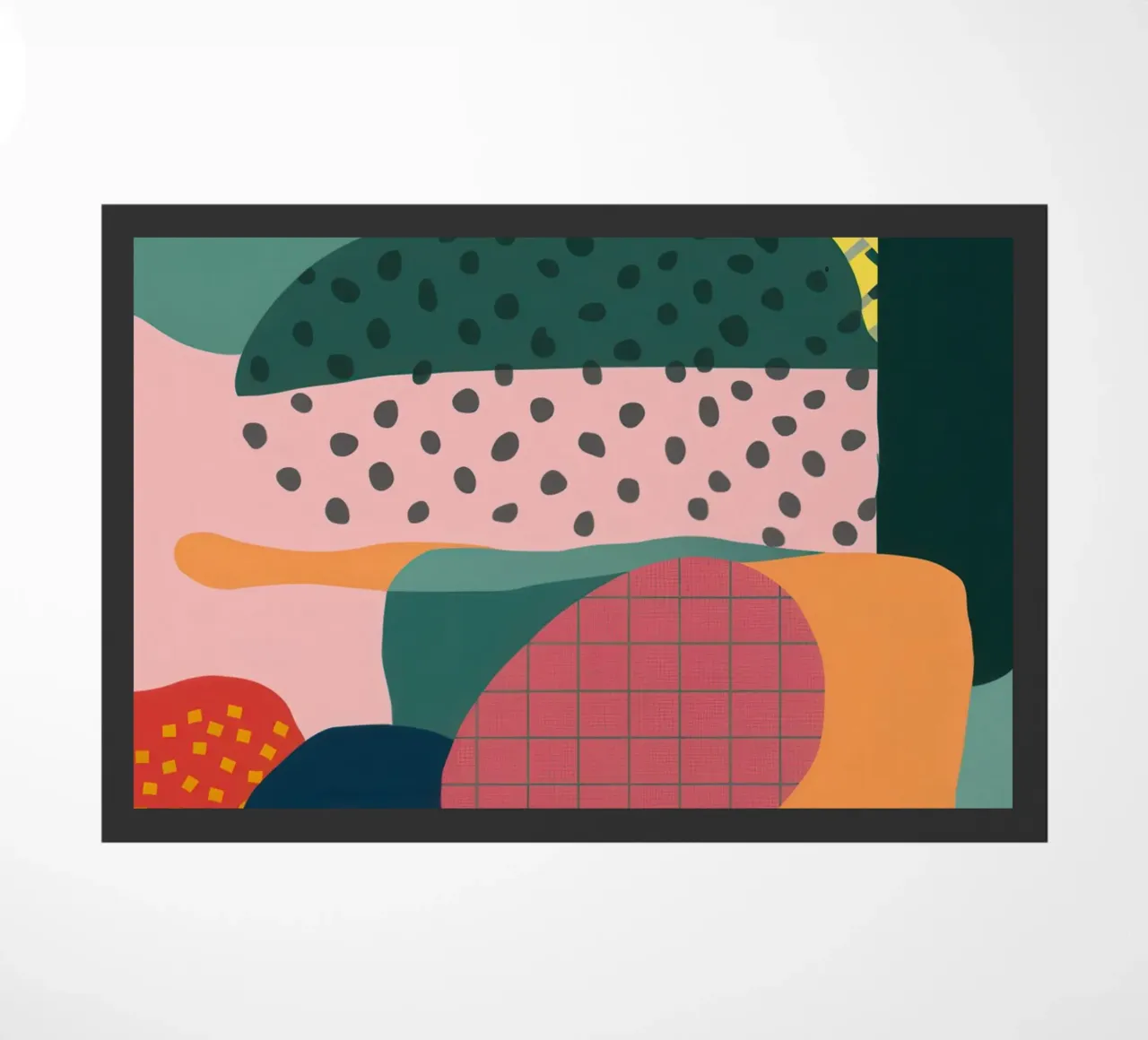 Pastel Shape Composition doormat by Bring Haven