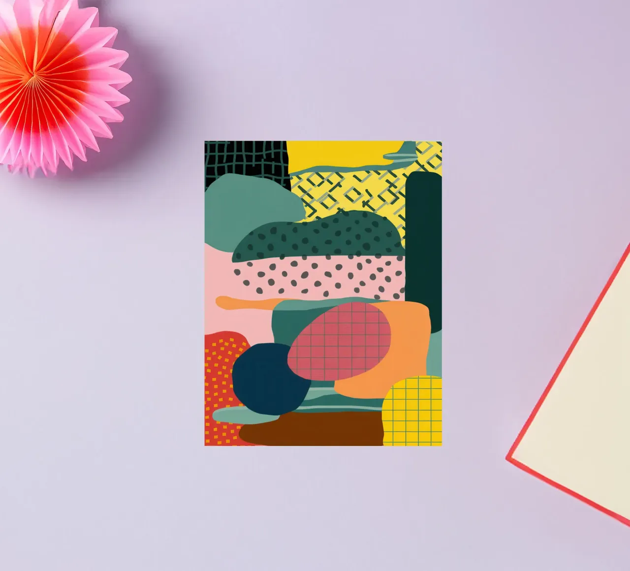 Pastel Vorm Compositie sticker van Bring Haven