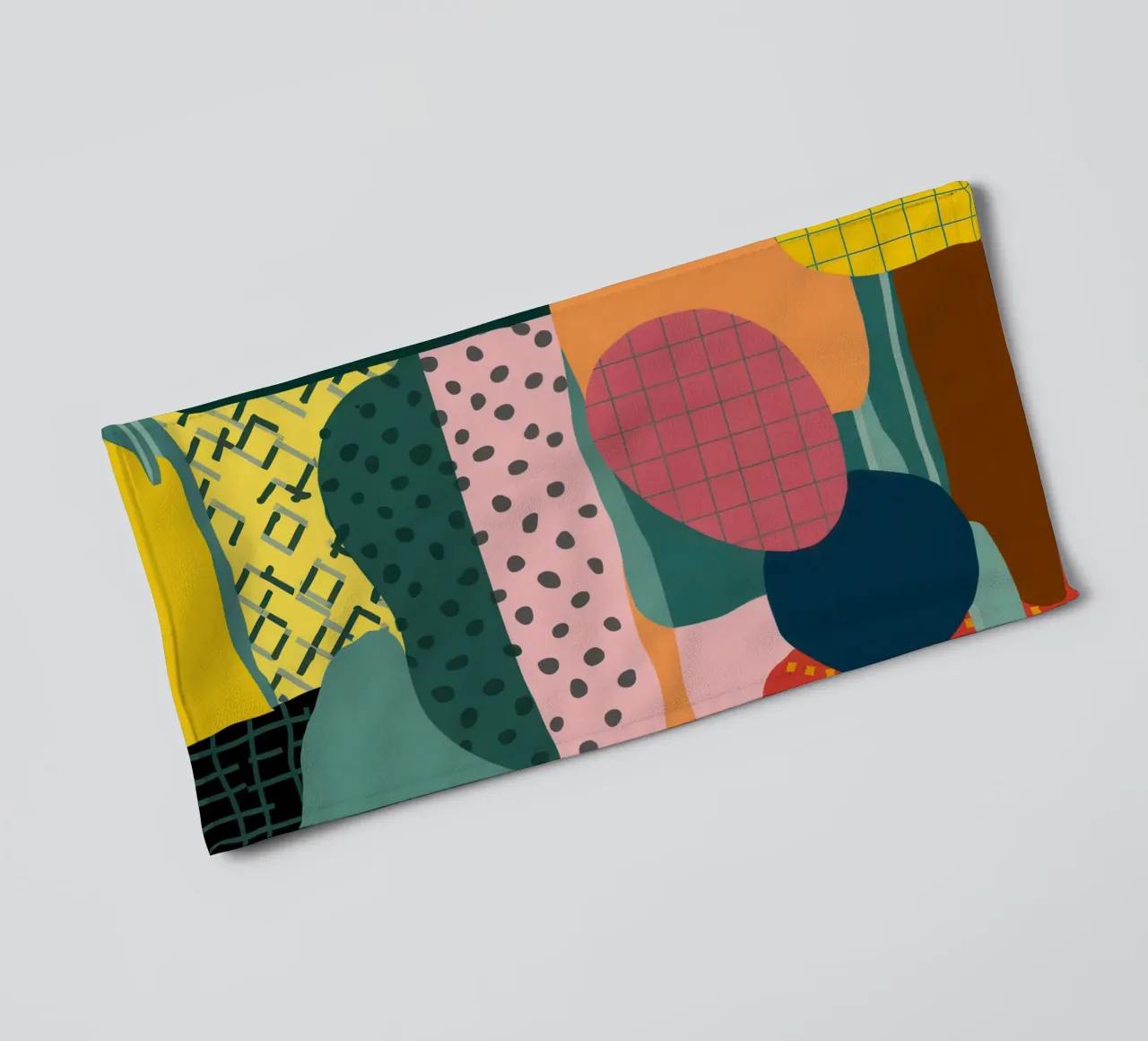 Pastel Vorm Compositie badhanddoek van Bring Haven