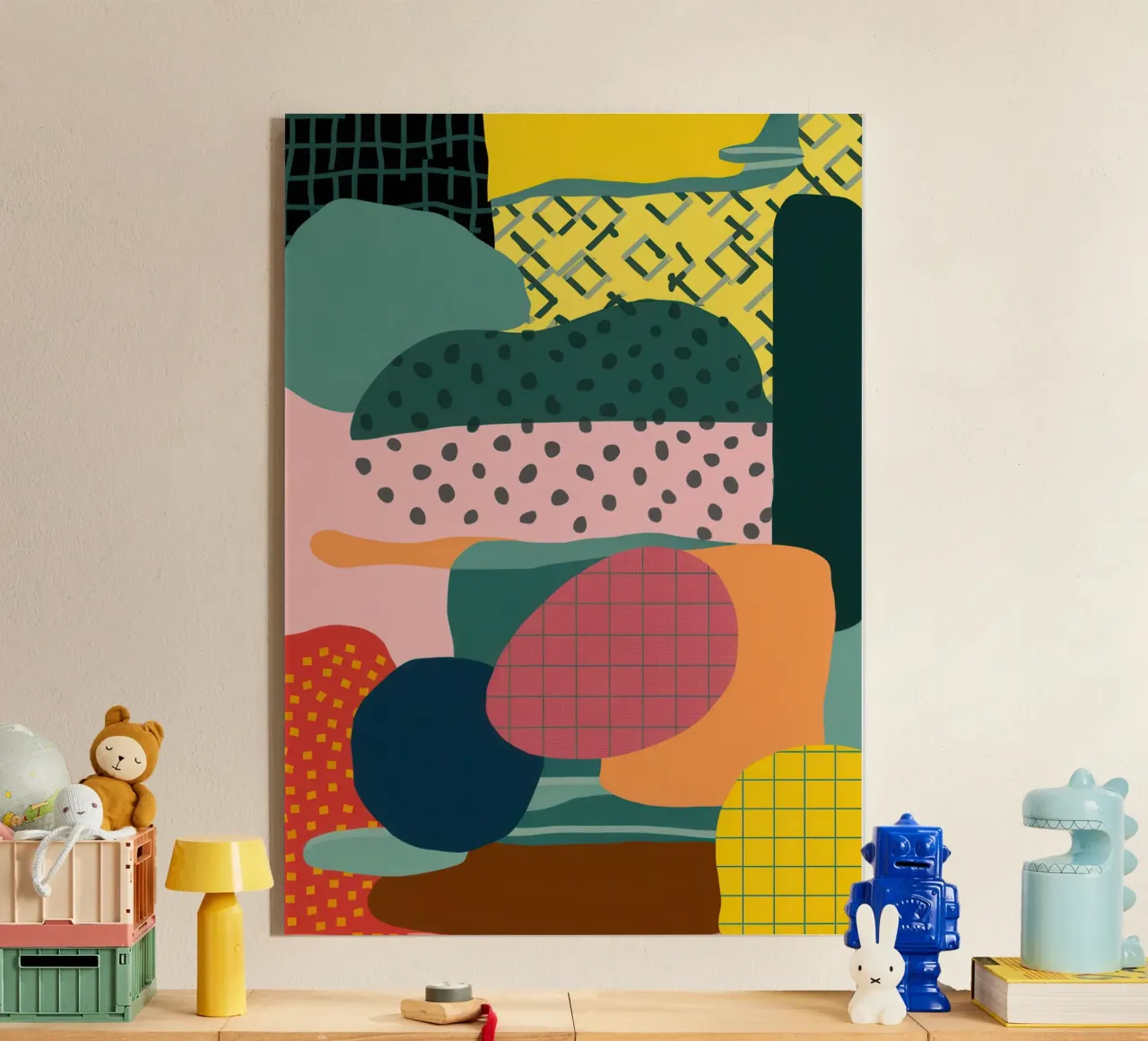 Pastel Shape Composition acrylic glass by Bring Haven
