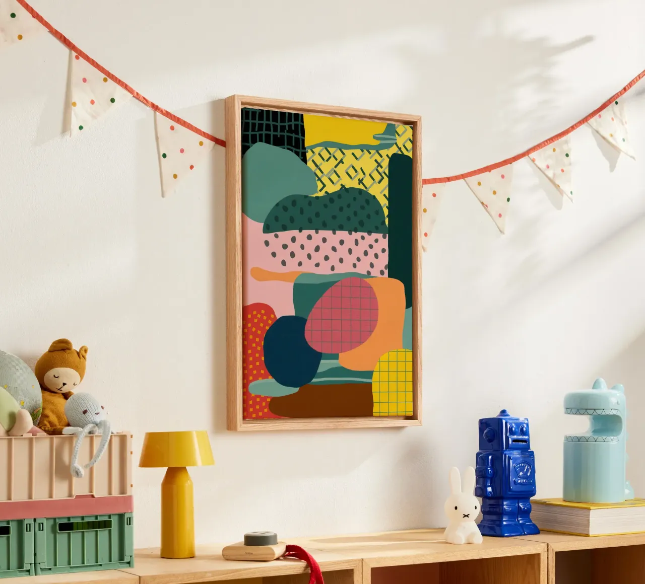 Pastel Vorm Compositie canvas van Bring Haven
