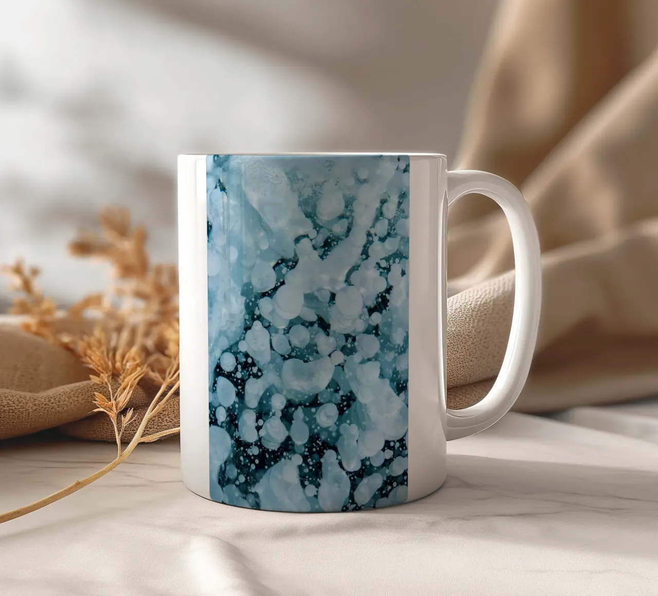 bubbles ice ceramic mug by Earthly Visions