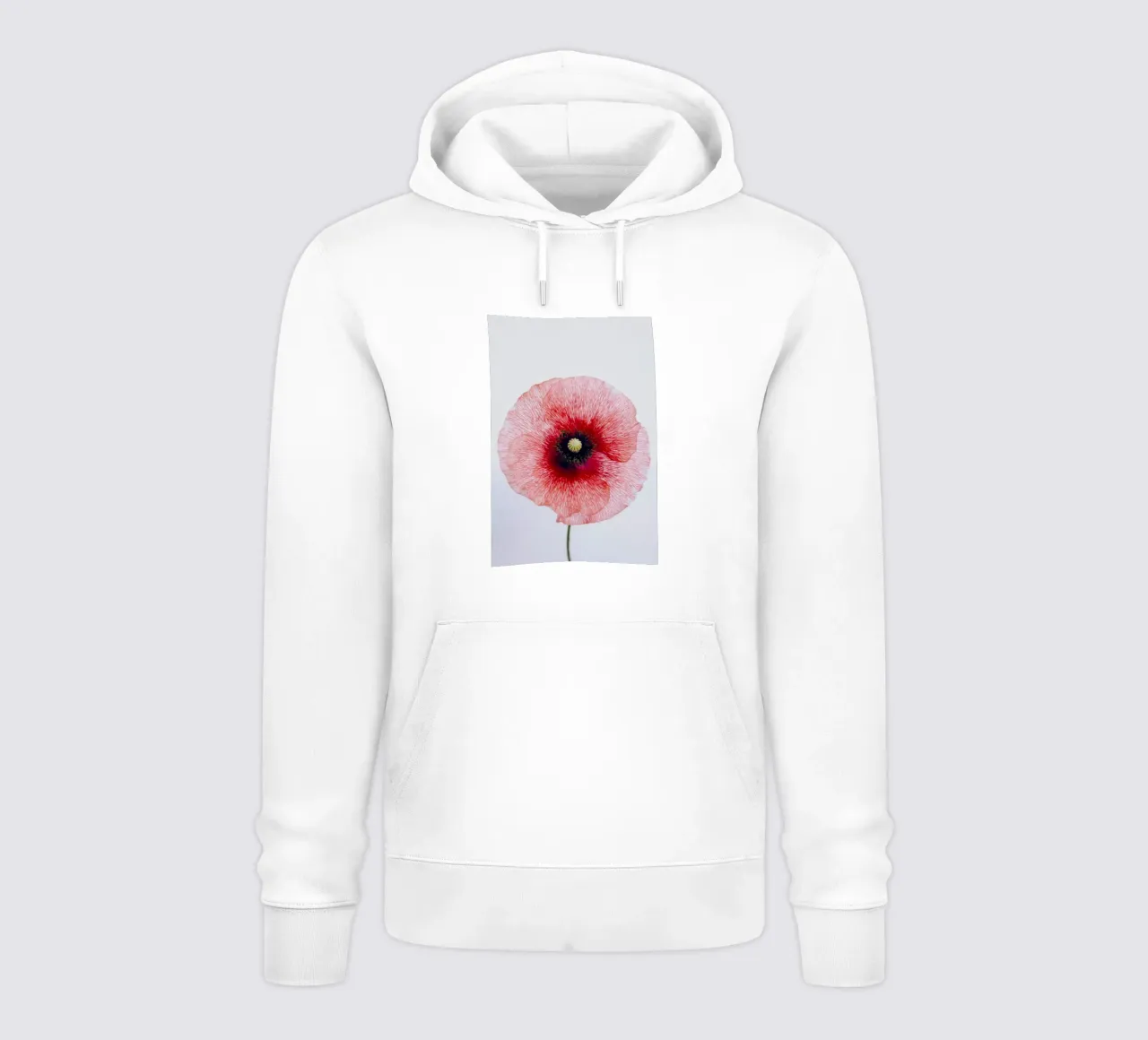 fiore di papavero felpa con cappuccio da Earthly Visions