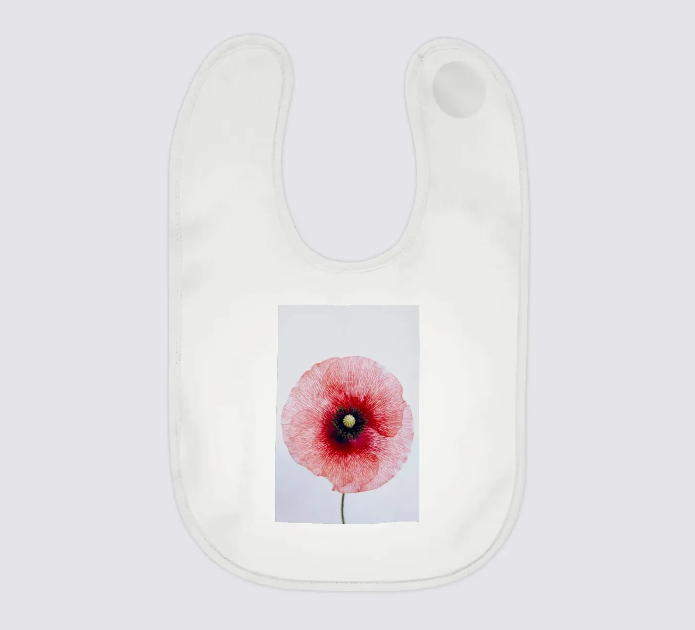 flower poppy Babylätzchen von Earthly Visions