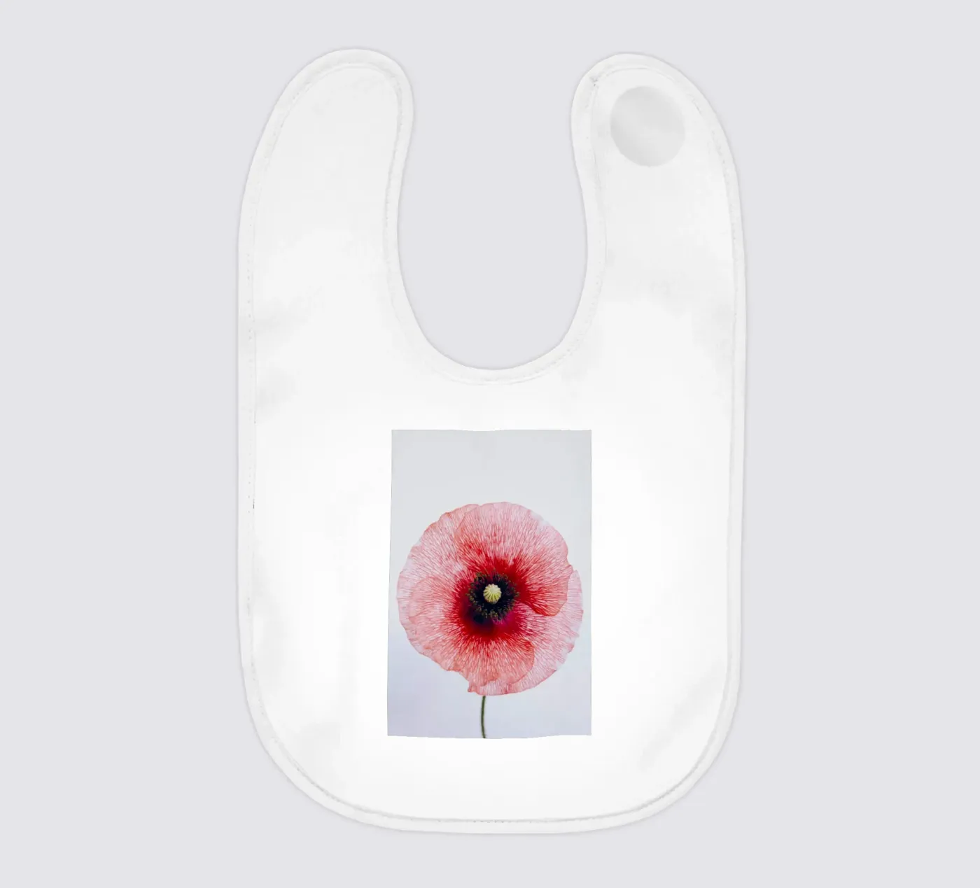 flower poppy Babylätzchen von Earthly Visions
