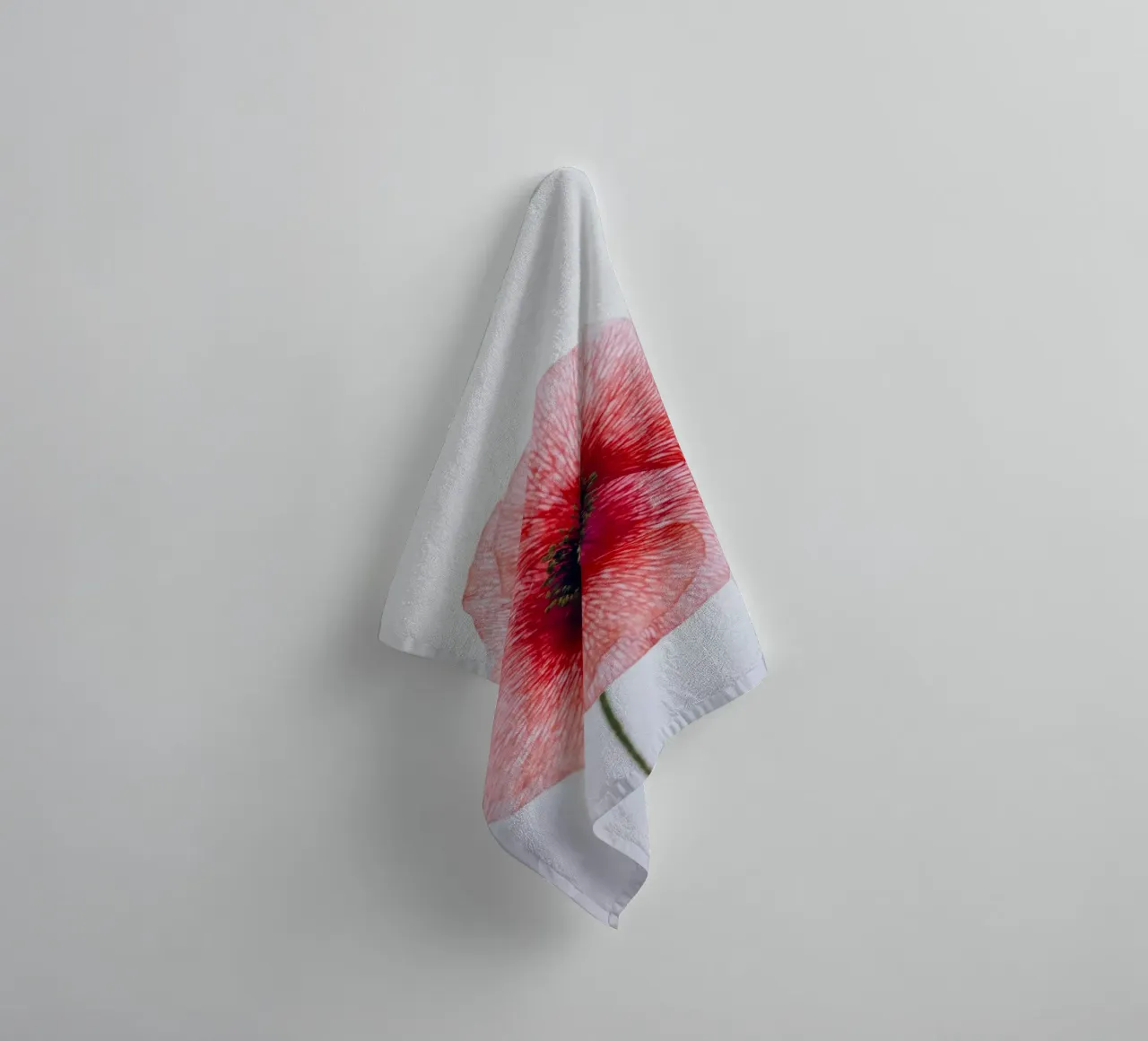 flower poppy towel by Earthly Visions