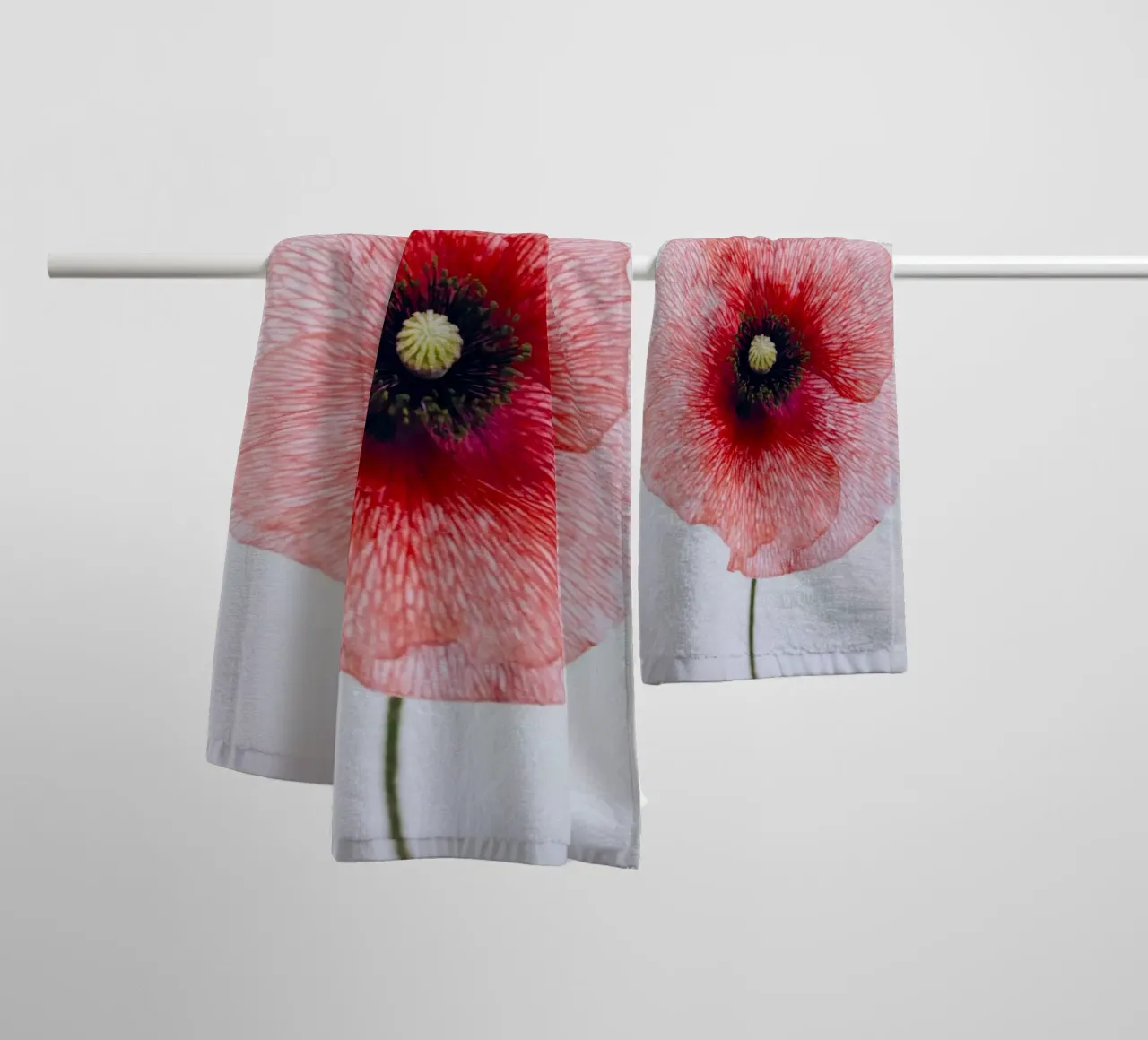 flower poppy towel by Earthly Visions