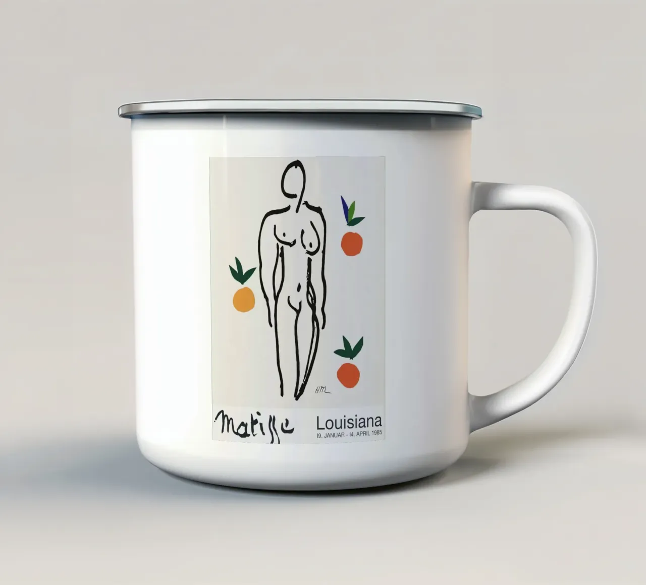 Henri Matisse - Hadith arancione tazza in smalto da DODOLAN STORE
