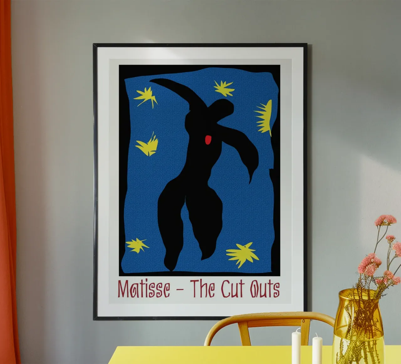 Henri Matisse - I ritagli poster con telaio in legno da DODOLAN STORE