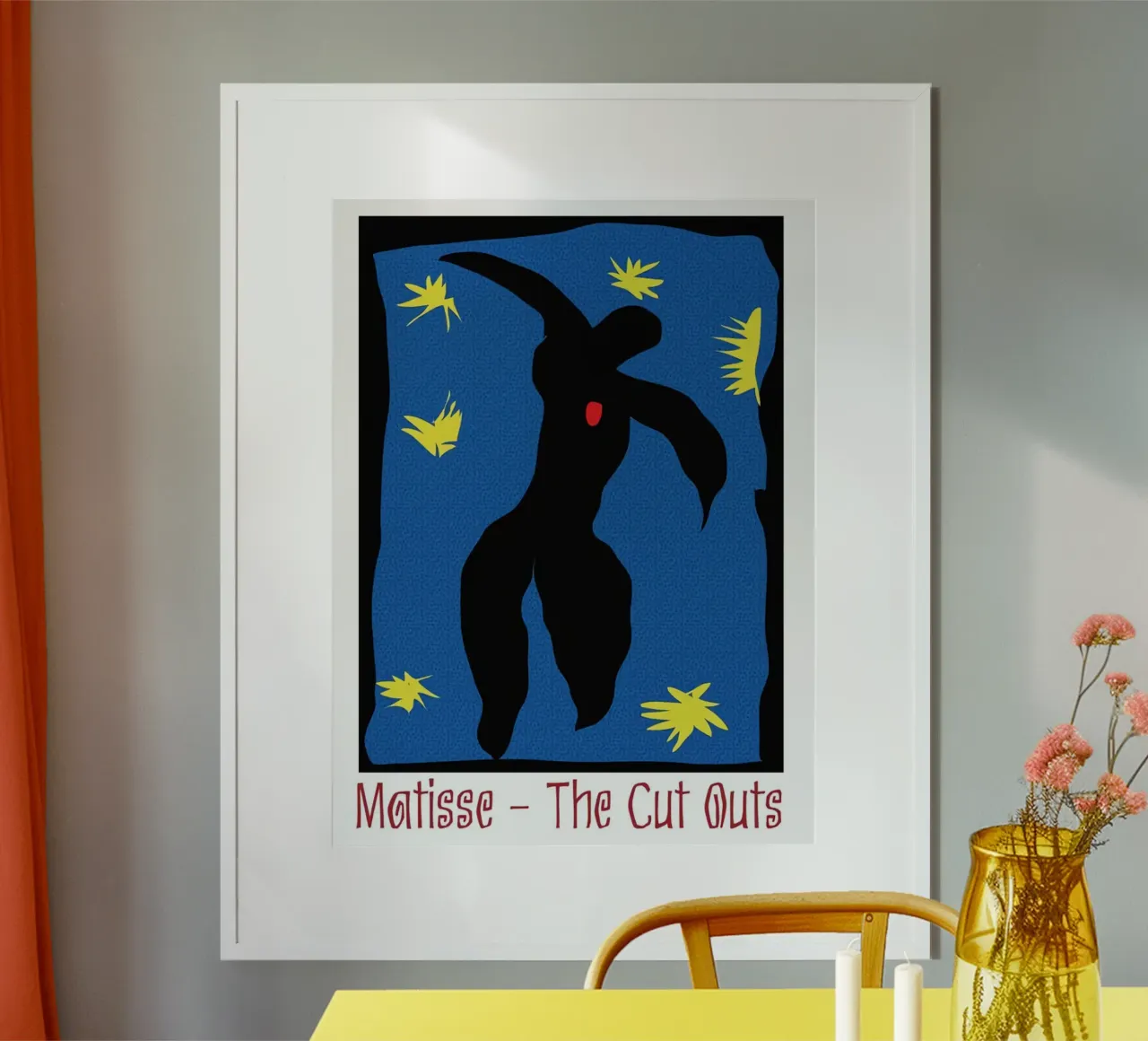 Henri Matisse - I ritagli poster con telaio in legno da DODOLAN STORE