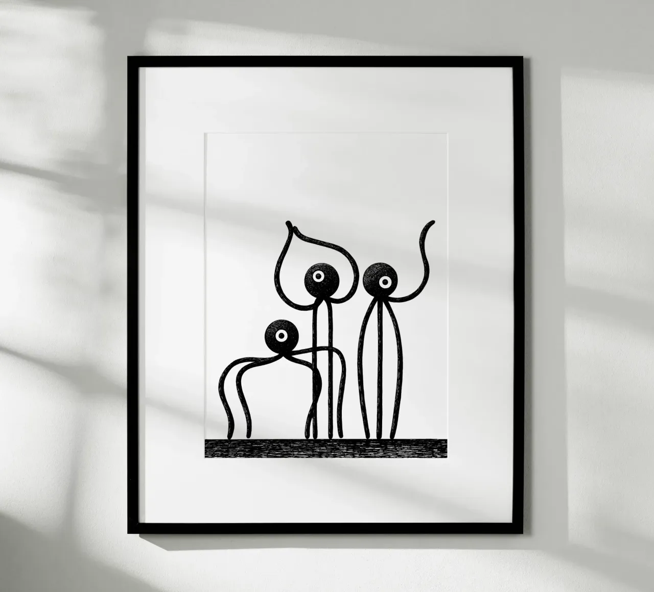 Bobbins! poster con telaio in legno da Richard Hood