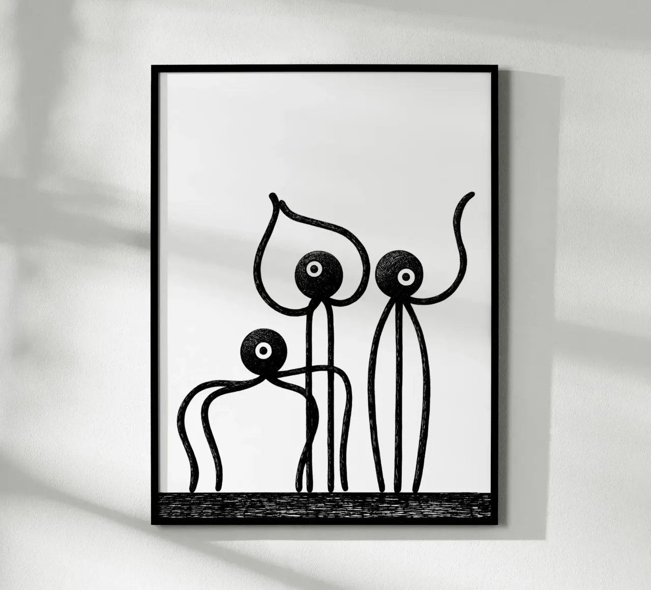 Bobbins! poster con telaio in legno da Richard Hood