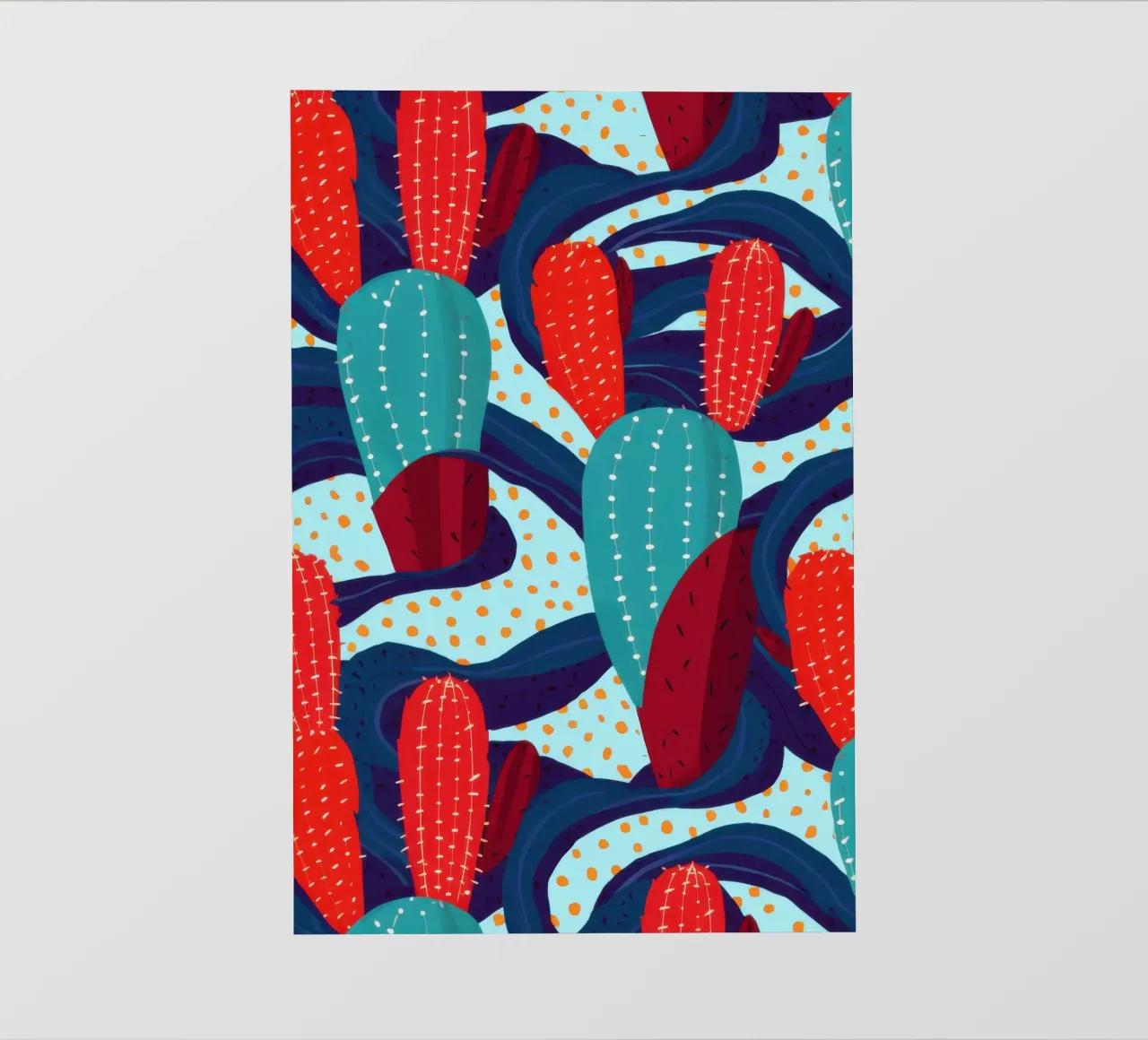 Cactus Pattern Play lámina retroiluminada de Bring Haven