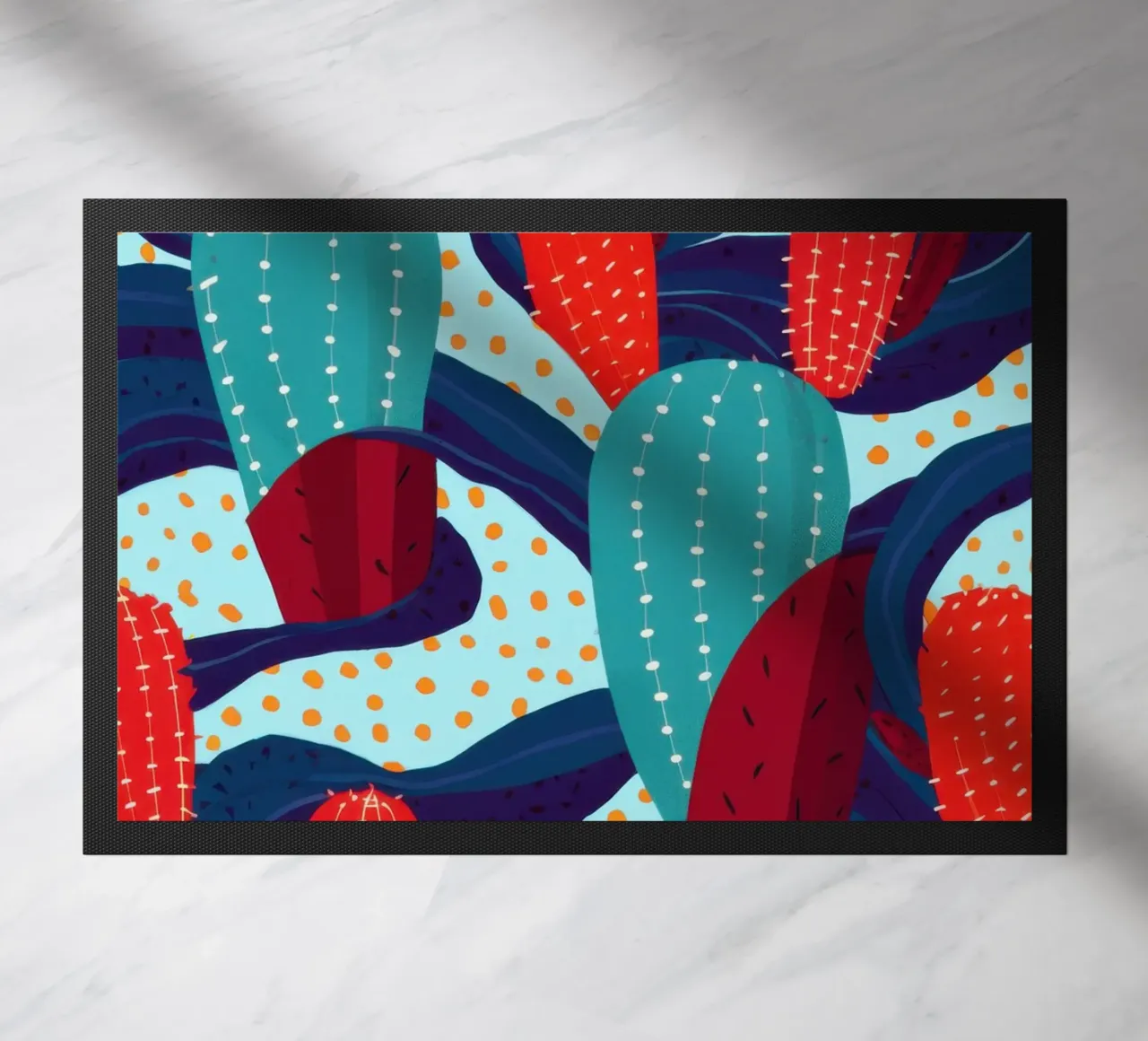 Cactus Pattern Play doormat by Bring Haven