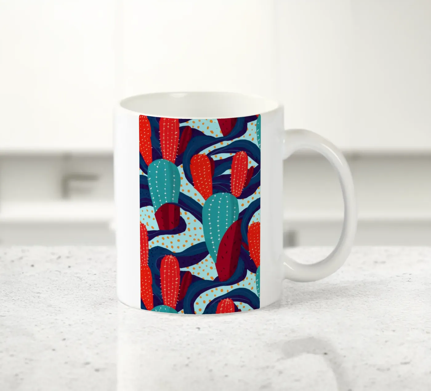 Cactus Pattern Play ceramic mug by Bring Haven