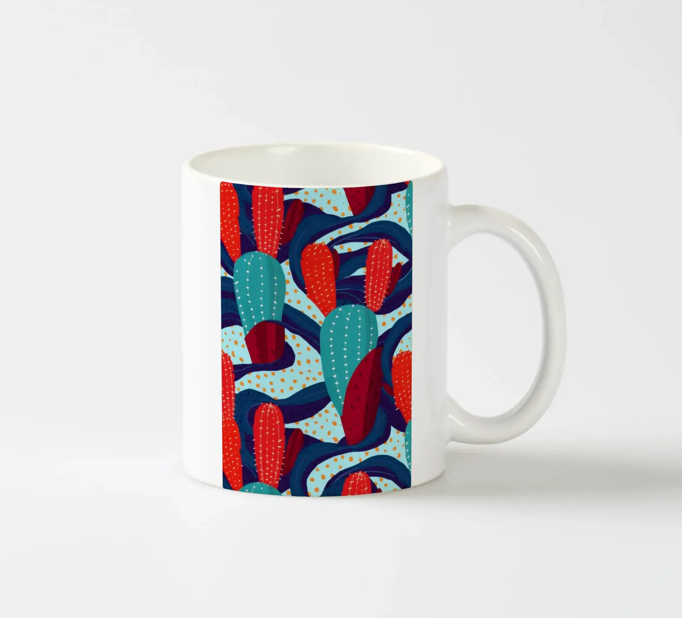 Cactus Pattern Play ceramic mug by Bring Haven