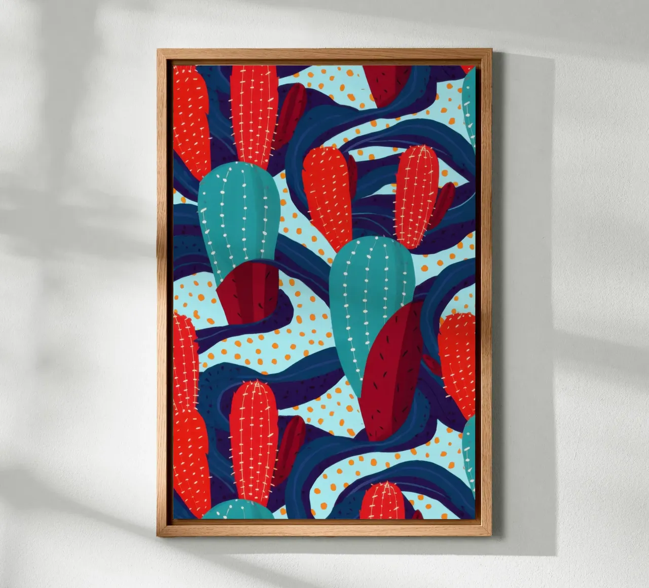Cactus Pattern Play canvas by Bring Haven