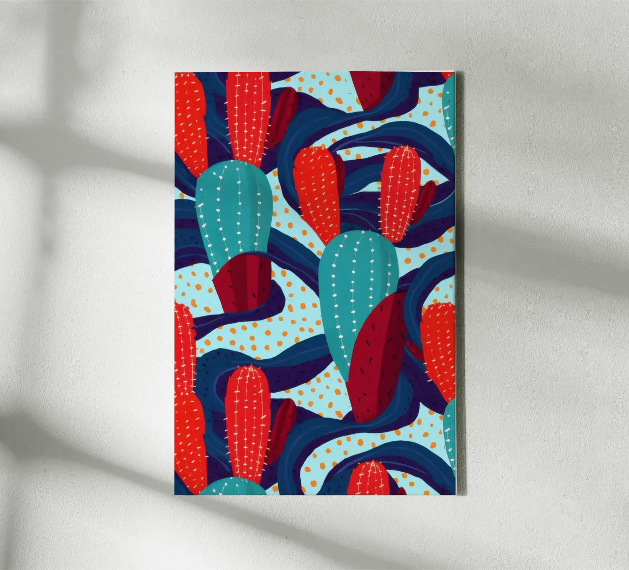 Cactus Pattern Play canvas by Bring Haven