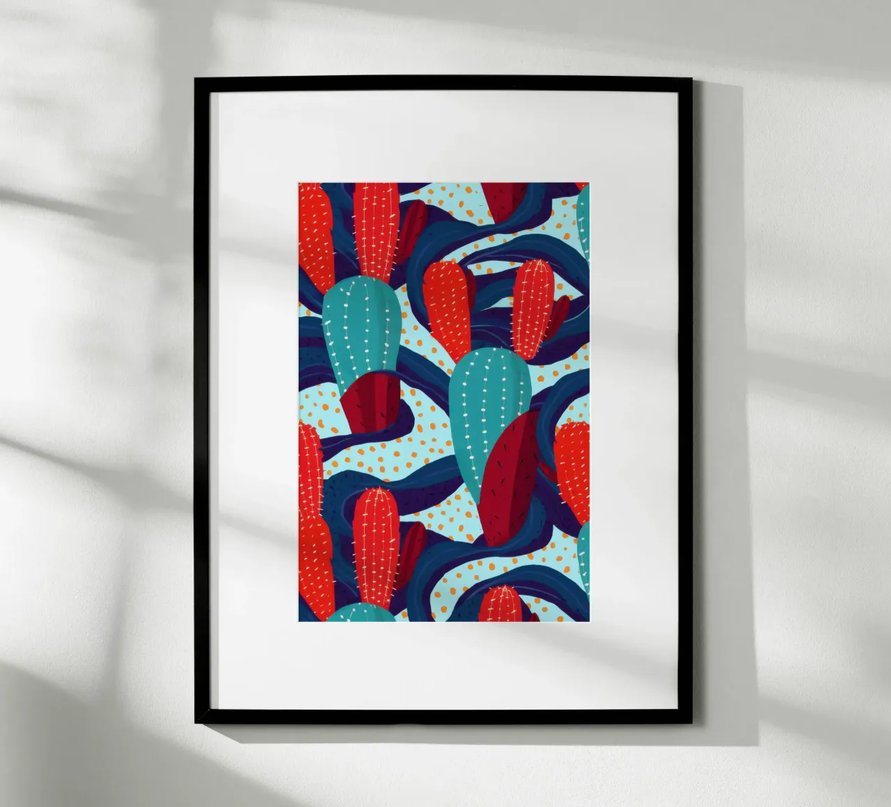 Cactus Pattern Play poster by Bring Haven