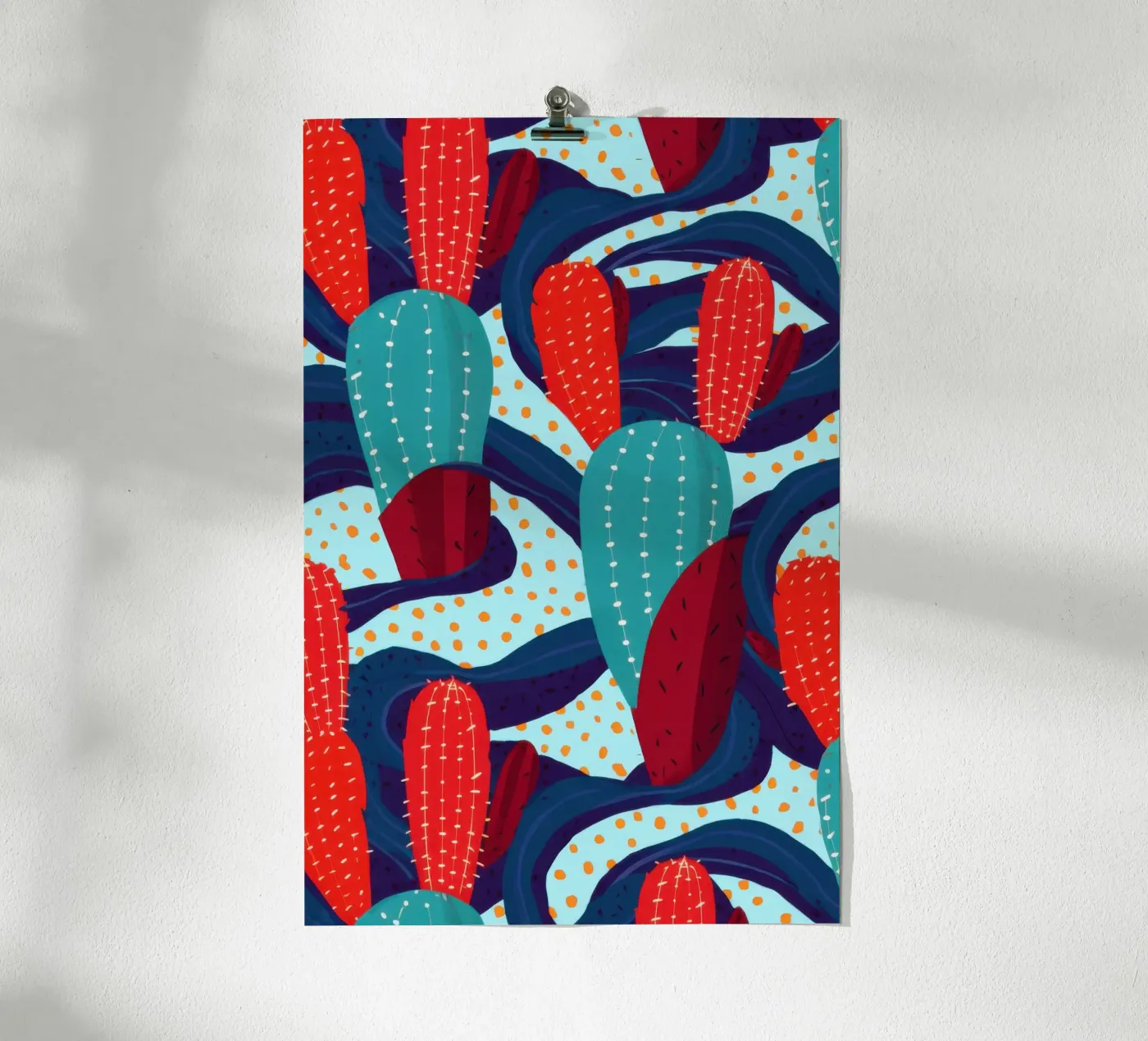 Cactus Pattern Play Poster von Bring Haven