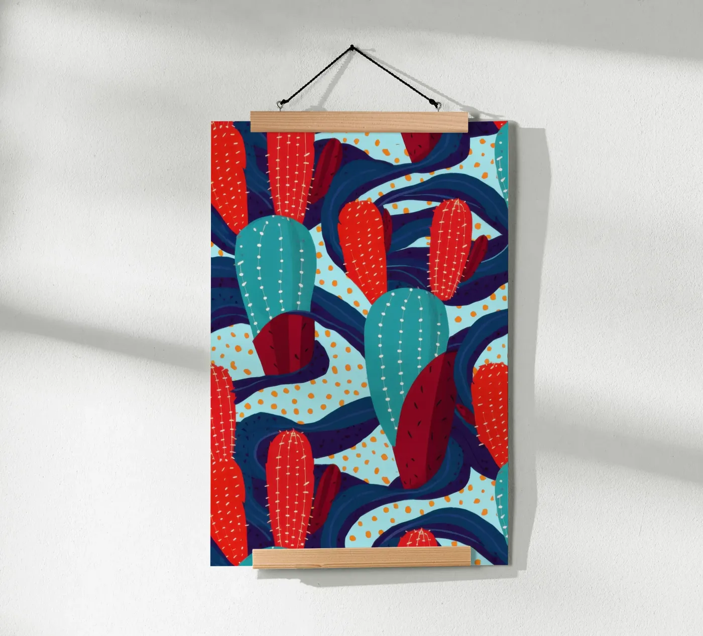 Cactus Pattern Play poster by Bring Haven