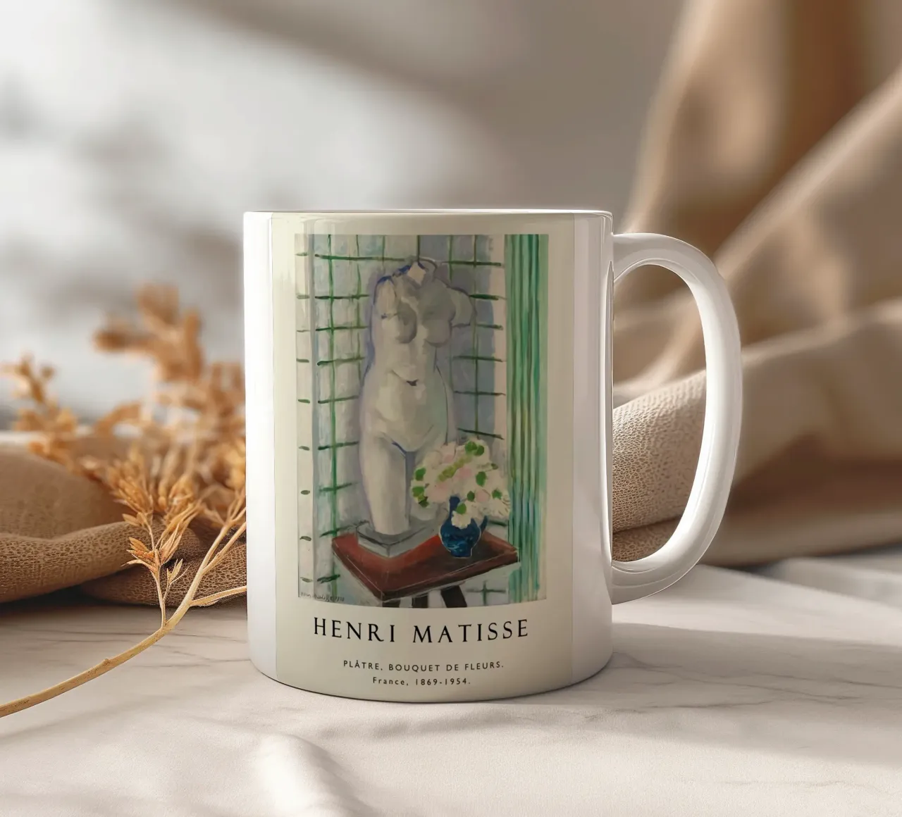 Henri Matisse - Manichino tazza in ceramica da DODOLAN STORE