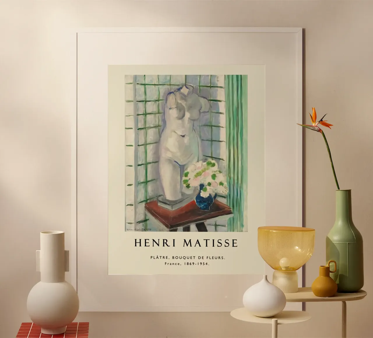 Henri Matisse - Manichino poster con telaio in alluminio da DODOLAN STORE