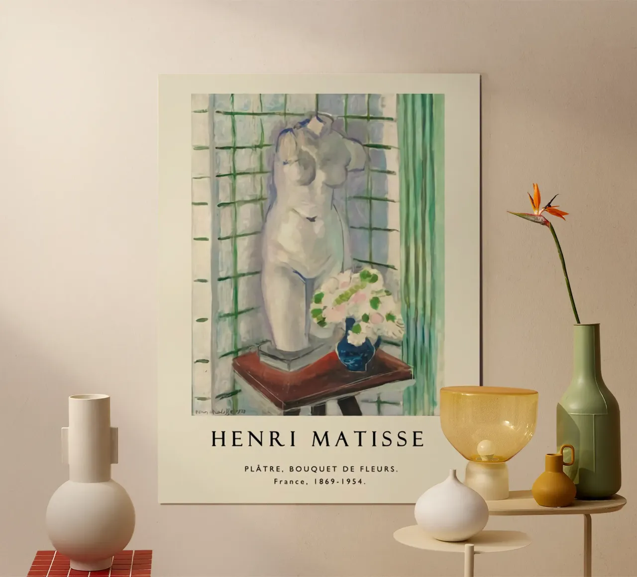 Henri Matisse - Manichino poster con telaio in alluminio da DODOLAN STORE