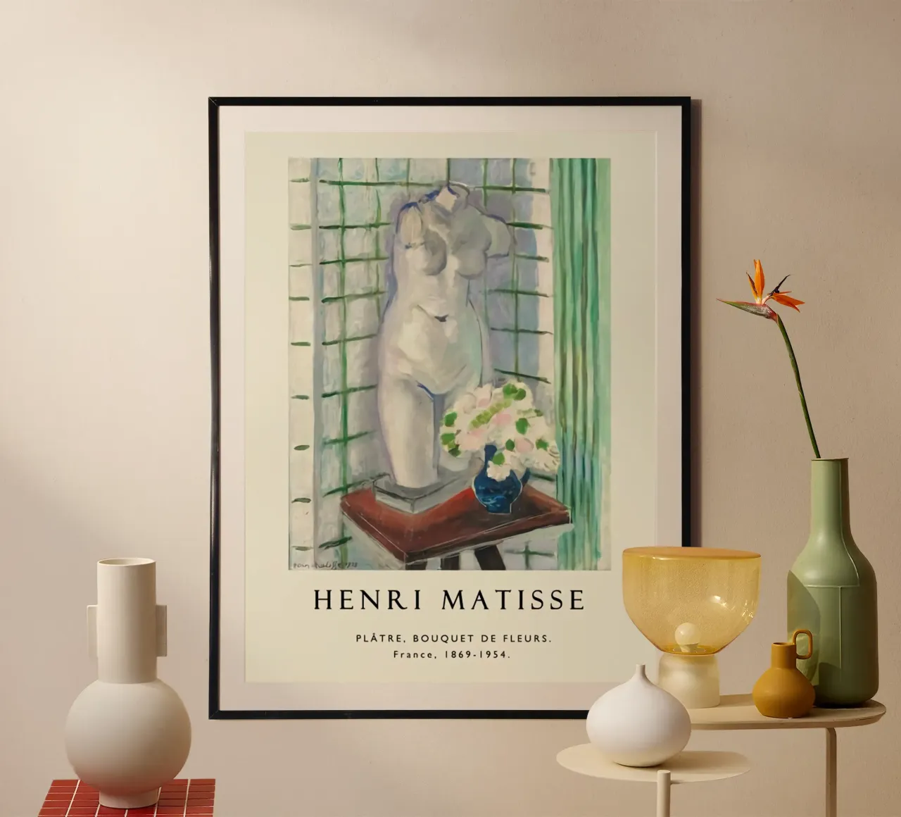Henri Matisse - Manichino poster con telaio in alluminio da DODOLAN STORE