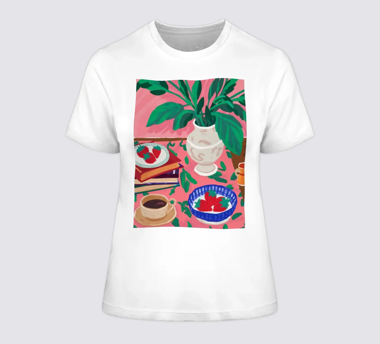 Morgenkaffee Stillleben Frauen T-Shirt von Bring Haven