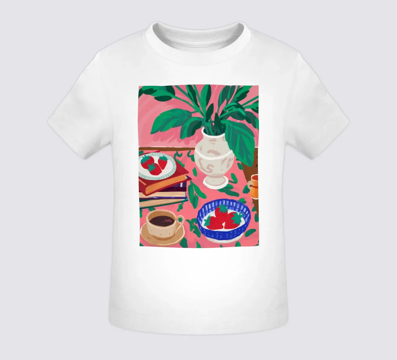Morning Coffee Still life baby t-shirt by Bring Haven