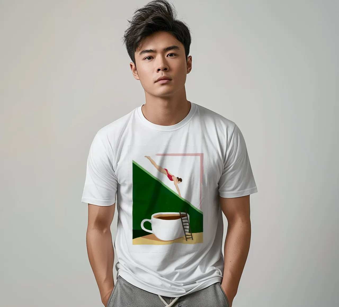 Immersione nella caffeina Surrealismo t-shirt da Bring Haven