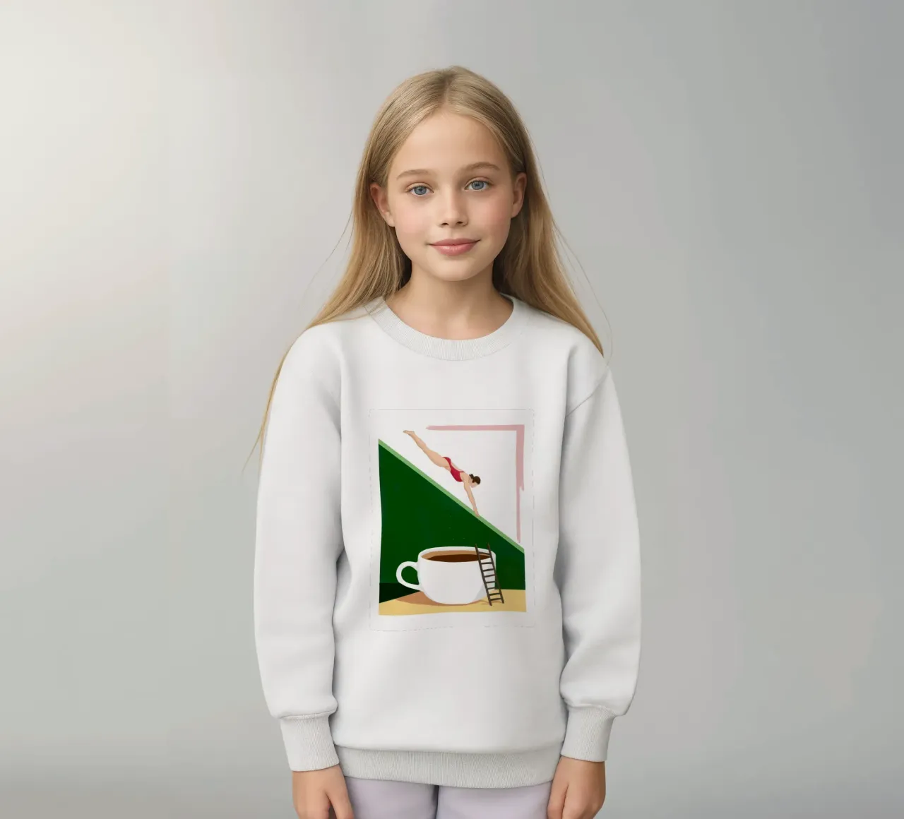 Immersione nella caffeina Surrealismo felpa bambino da Bring Haven