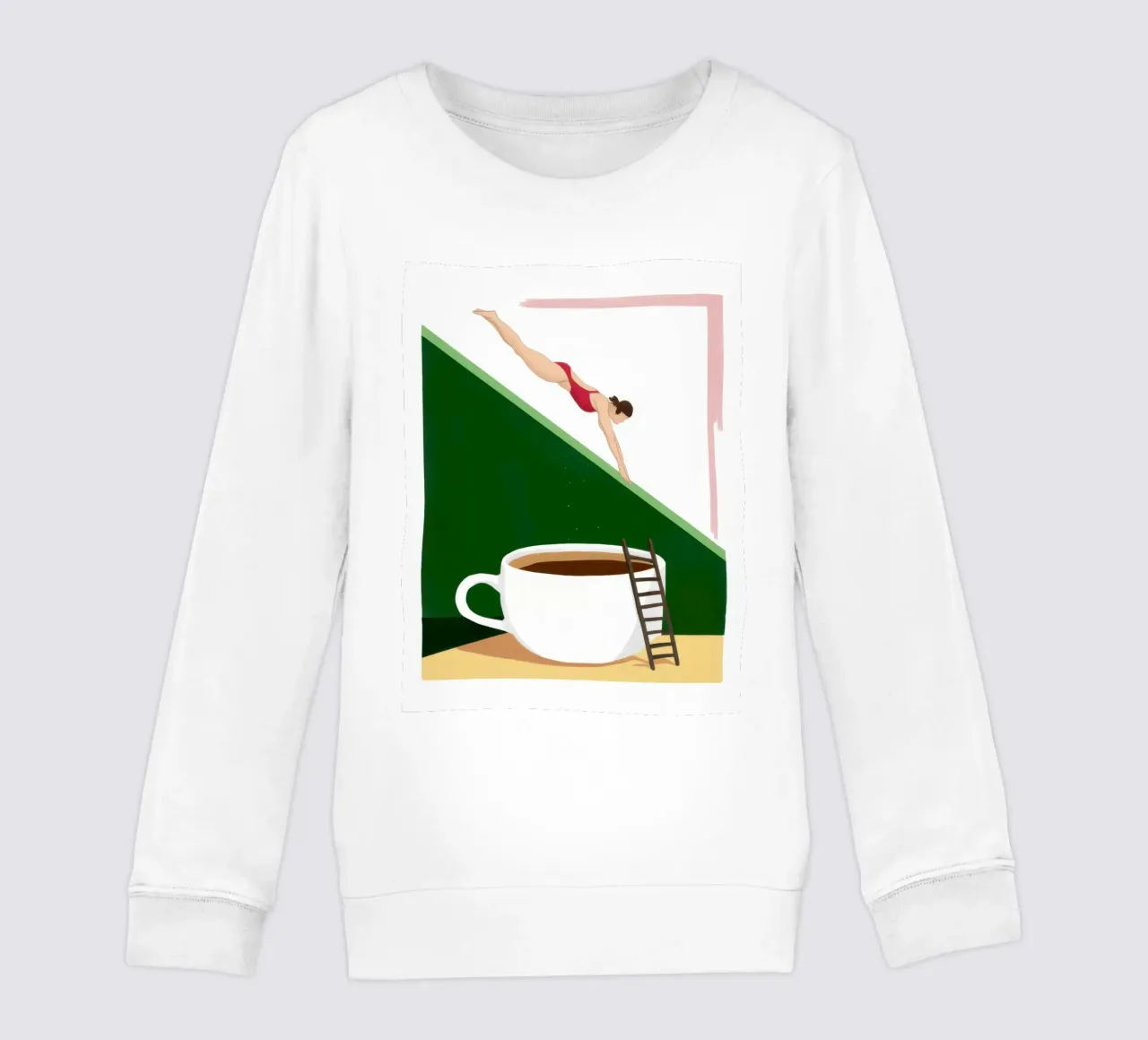 Immersione nella caffeina Surrealismo felpa bambino da Bring Haven