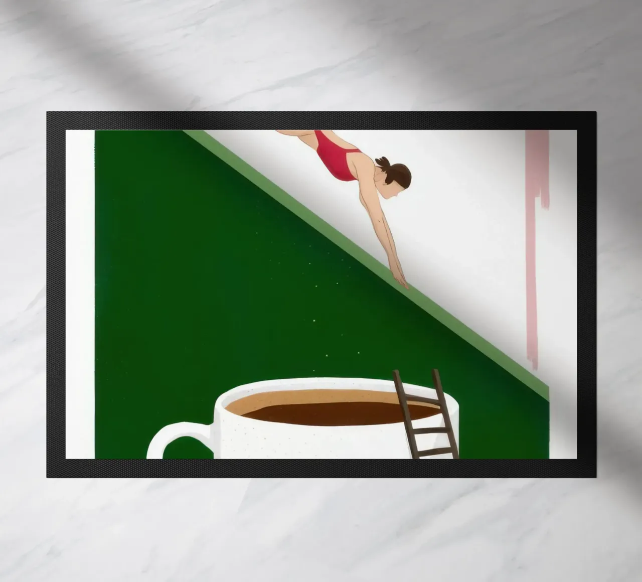 Immersione nella caffeina Surrealismo zerbino da Bring Haven