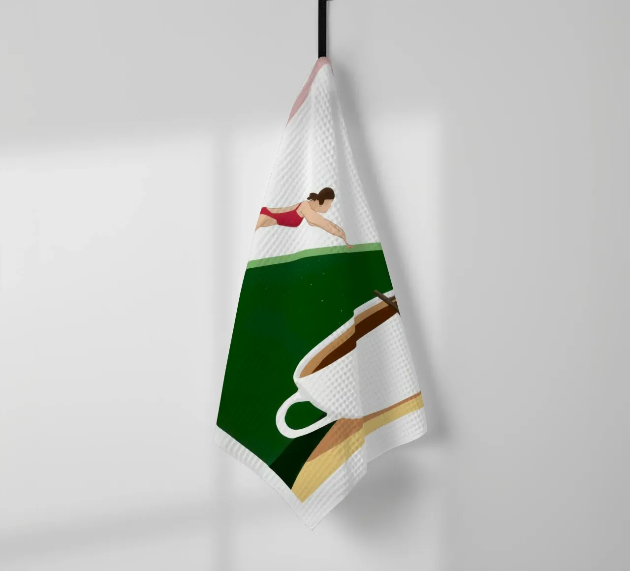 Immersione nella caffeina Surrealismo canovaccio da cucina da Bring Haven