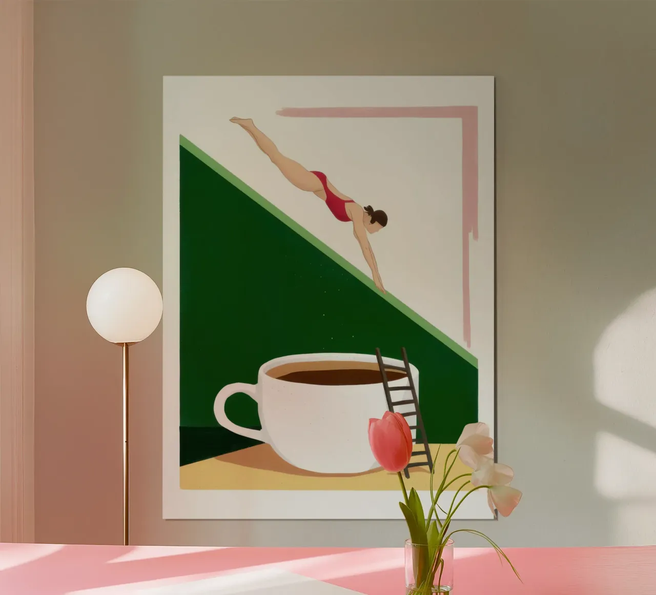 Immersione nella caffeina Surrealismo carta hahnemühle da Bring Haven
