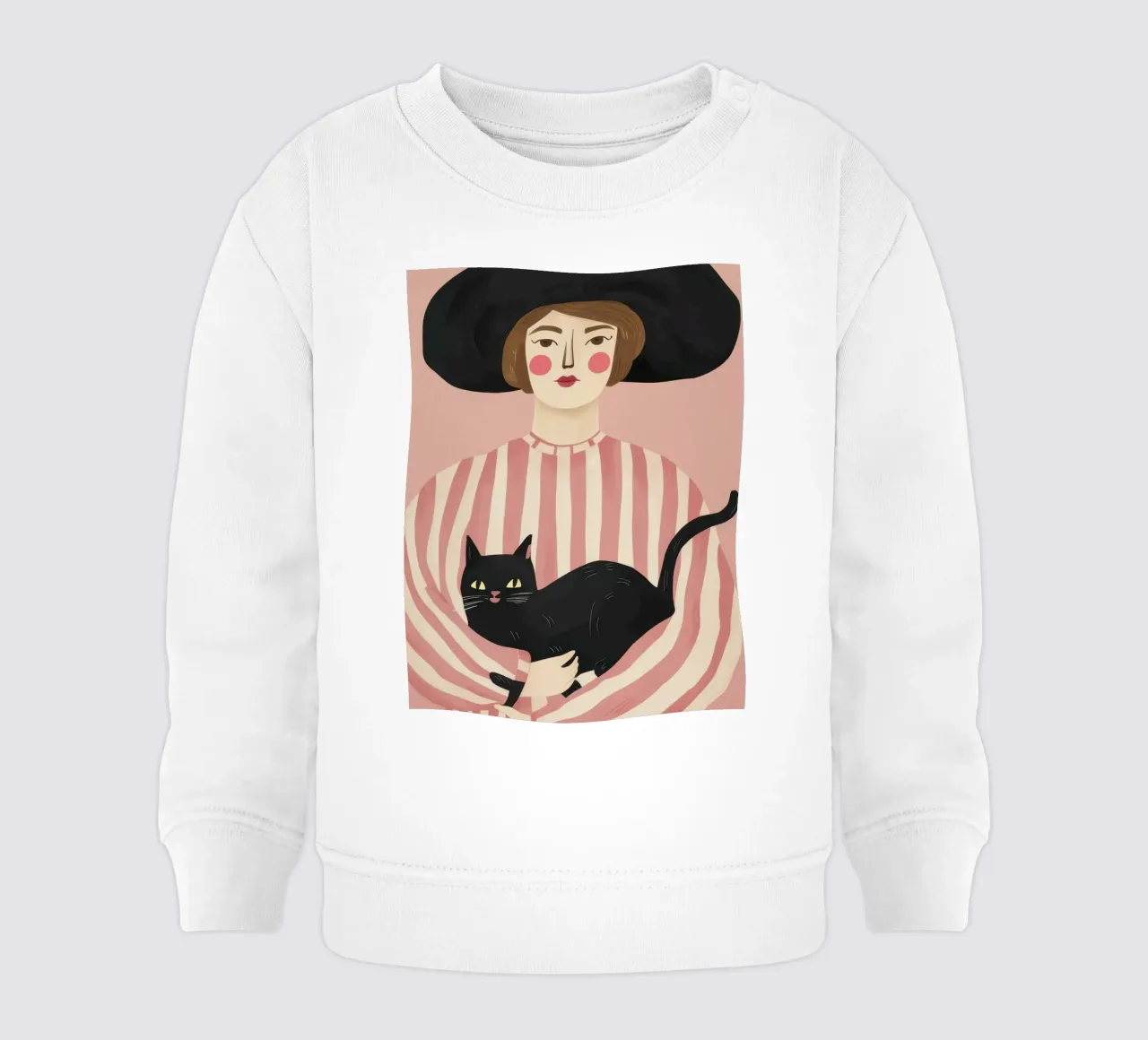 Gatto Noir Muse felpa neonato da Bring Haven