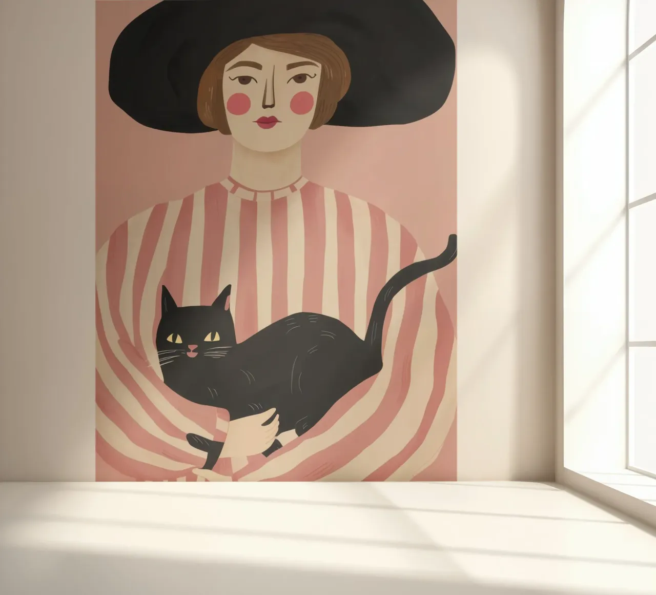 Noir Katze Muse Fototapete von Bring Haven