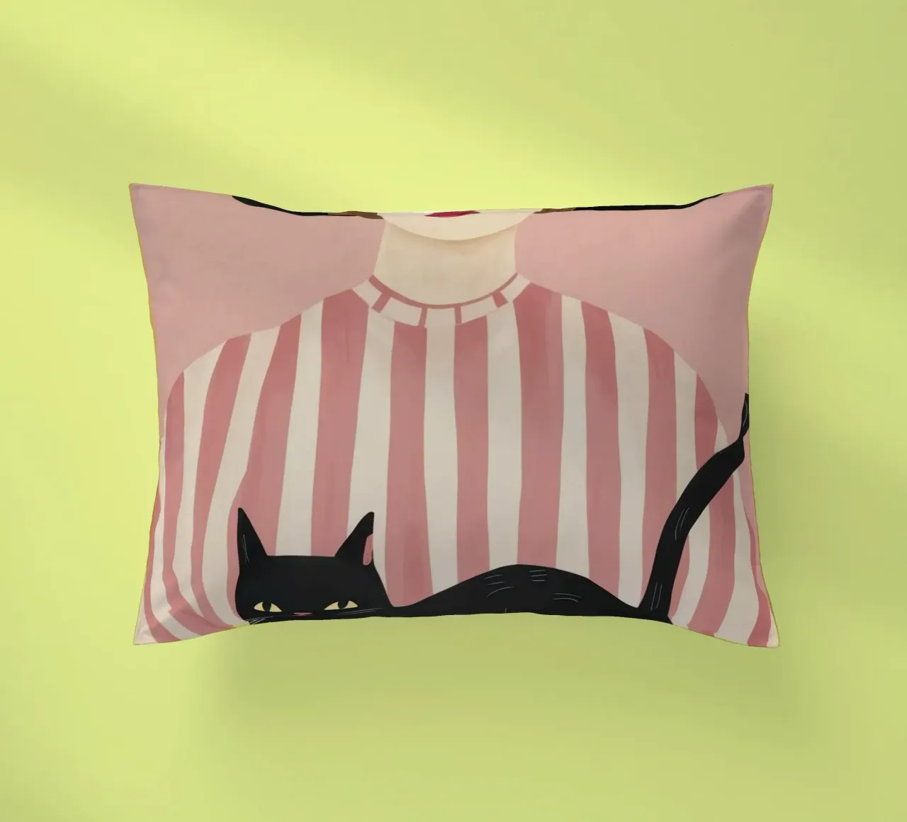Gatto Noir Muse cuscino da Bring Haven