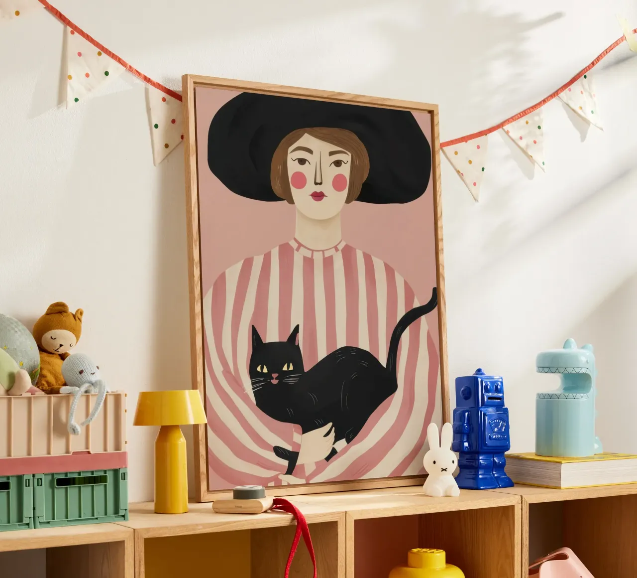 Gatto Noir Muse plexiglass da Bring Haven