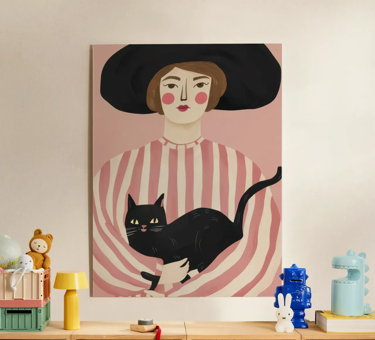 Gatto Noir Muse plexiglass da Bring Haven